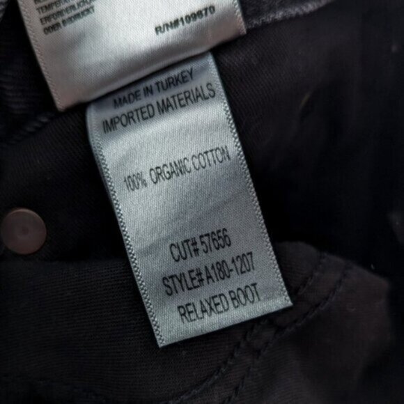 AGOLDE Vintage Boot Jeans Mid Rise Wide Leg Flare Percolate Black 31 Aritzia - Picture 13 of 13